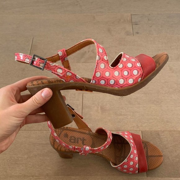 Pink & White Polka Dot The Art Company Heels - Picture 3 of 7